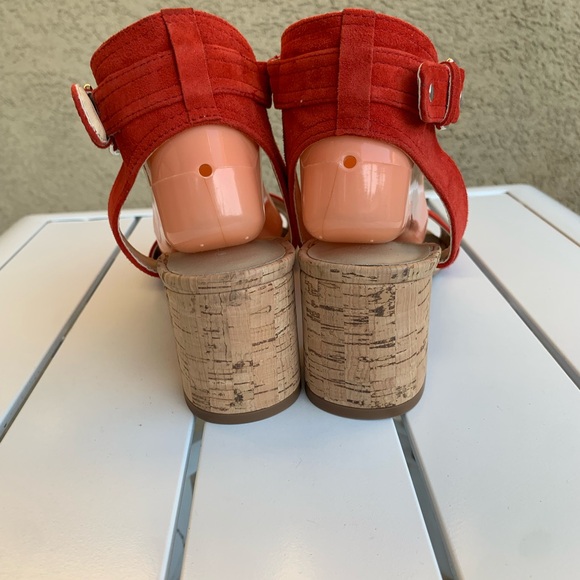 New The Flexx Vera Pelle red suede sandals size 42 - Picture 5 of 13